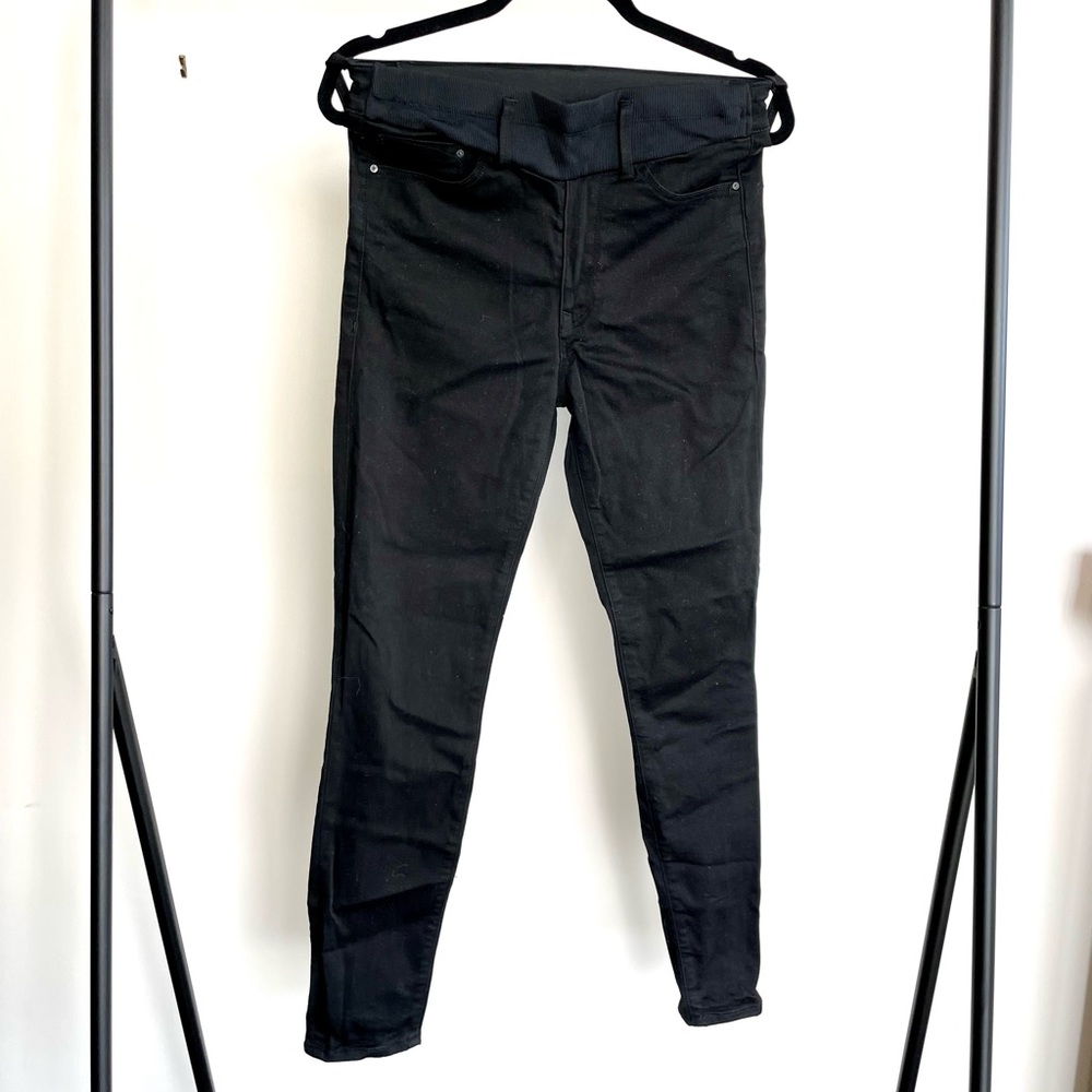 Black Mavi Maternity Stretch Denim